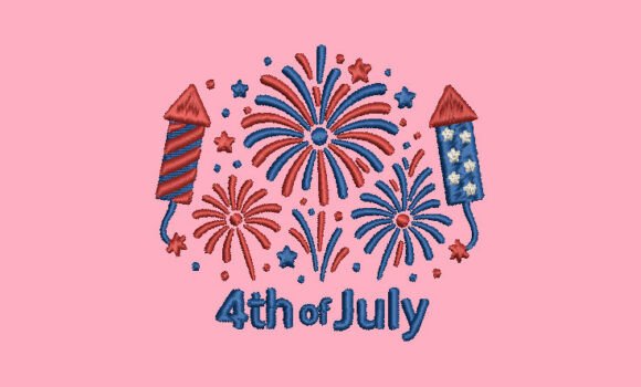 4 of July Embroidery File Review for Seasonal Products