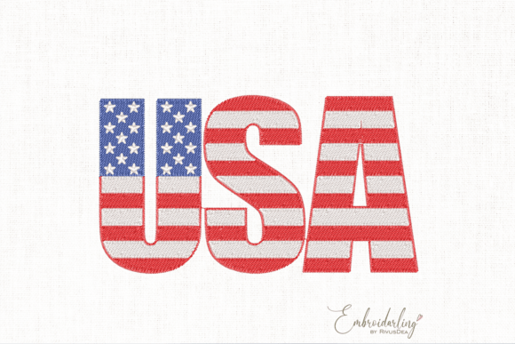 4th of July Embroidery Design for Your Craft Business