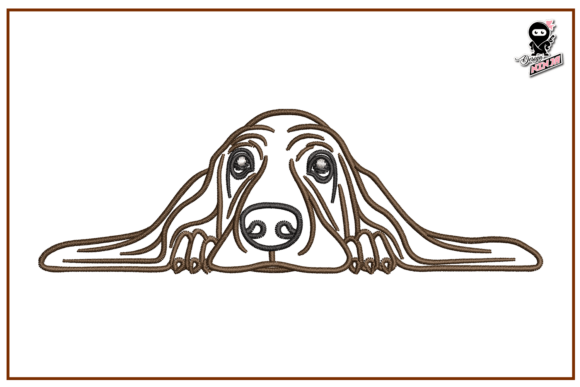 Basset Hound Dog Embroidery: A Designer’s Perspective