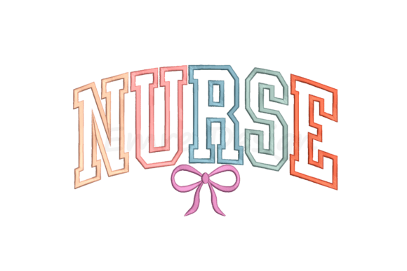 Coquette Nurse Embroidery Design Review for Boutique Sweatshirts