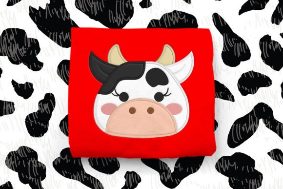 Cow Face Applique Embroidery Review for Small Business Merchandise