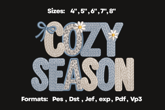 Cozy Season Knit Texture Embroidery Design Review