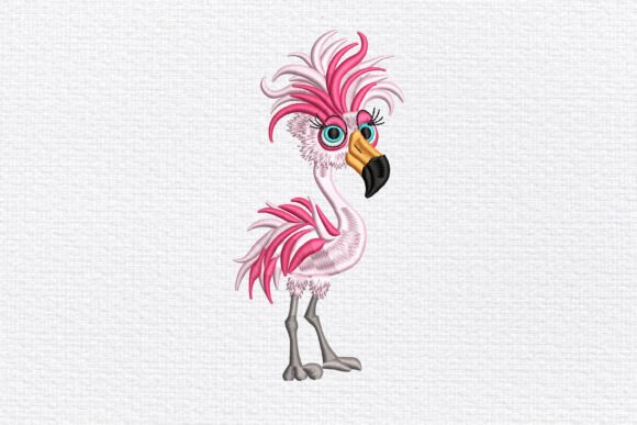 Funky Flamingo Embroidery Design Review for Small Business Use