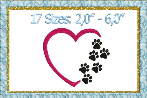 Heart Paw Machine Embroidery Design Review for Personalized Gifts