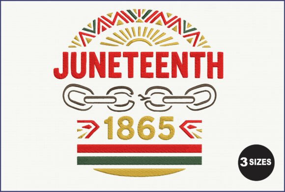 Juneteenth Embroidery Design Review for Small Business Merch