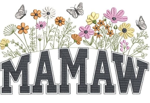 Mamaw Embroidery Design: A Heartfelt Addition to Boutique Apparel