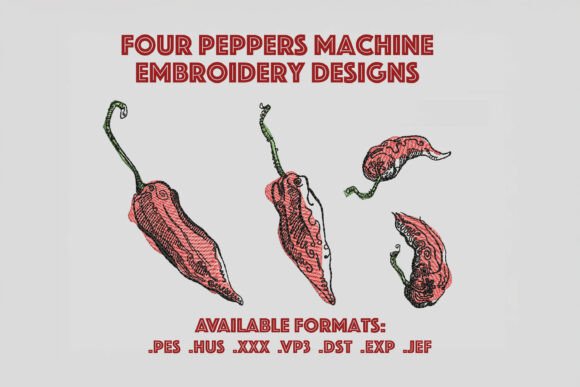Peppers Bundle Machine Embroidery Review for Gift Makers