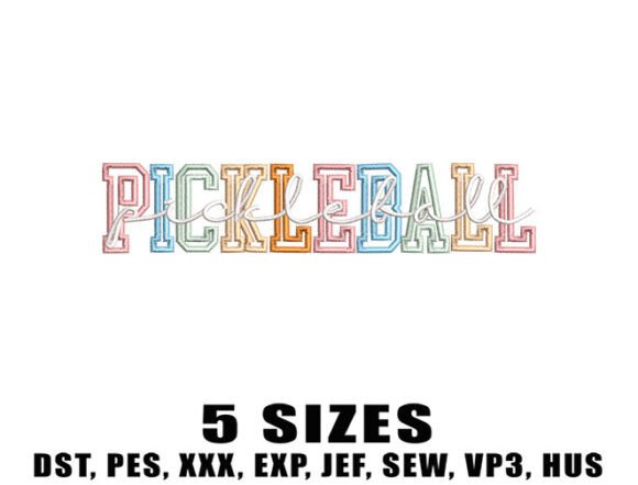Pickleball Embroidery Design: A Sporty and Versatile Choice for Personalized Gifts