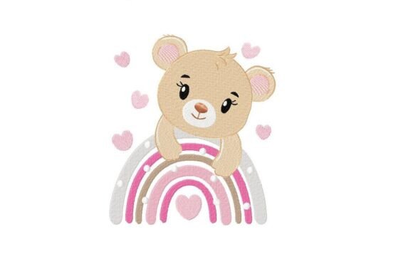 Rainbow Teddy Bear Embroidery Design Review for Seasonal Use