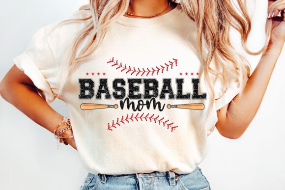 Retro Baseball Mom Png, Faux Embroidery: A Timeless Holiday Design