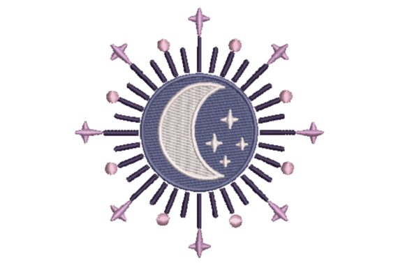 Sun and Moon Embroidery: A Versatile Design for Personalized Gifts