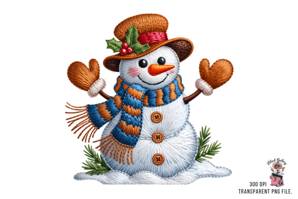 Yarn Faux Embroidery Snowman PNG Review for Craft Fair Success